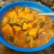 Sweet potato dahl campfire cooking bushcraft